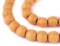 The Bead Chest Natural 14mm Wooden Beads in Yellow for Jewelry Making – Round Loose Wood Spacer Beads I Approximately 30 Beads